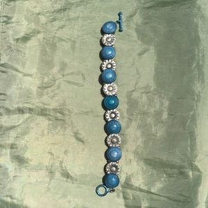 Blue/turquoise and silver Bracelet